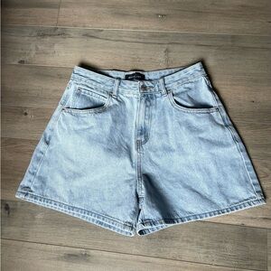 ❌SOLD❌ White Fox Boutique Hurt Feelings Denim Shorts Powder Blue Wash - Medium